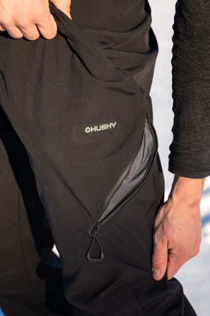 HUSKY Galti Men's Ski Pants, Black
