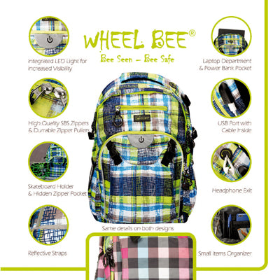 Wheel Bee Bee LED σακίδιο πλάτης 30 L, πολύχρωμο
