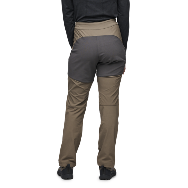 Black Diamond Women's Alpine Hybrid Pants, Walnut-Anthracite