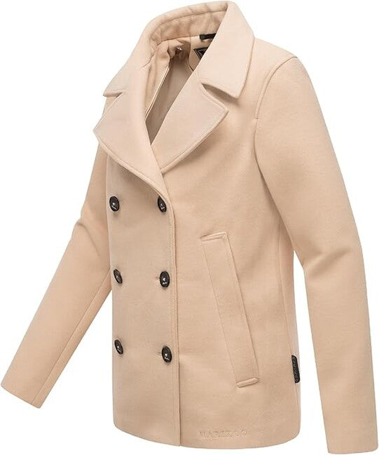 Marikoo Women's Short Jacket with Removable Collar Aylaraa