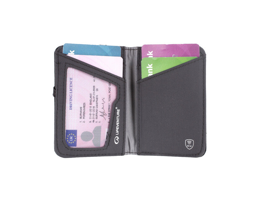 Lifeventure RFID Card Wallet, Grey