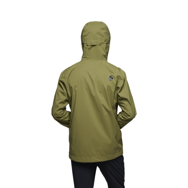 Black Diamond Highline Stretch Shell Women's Men's Waterproof Jacket, Crag Green