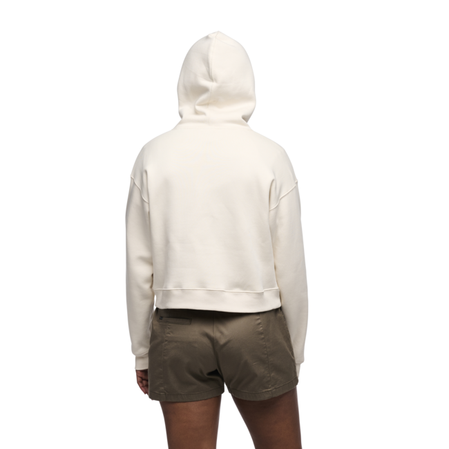 Black Diamond Women's Crop Hoodie, Off White