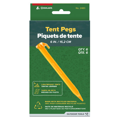 Coghlans ABS Tent Pegs 15 cm, 6 pcs in blister