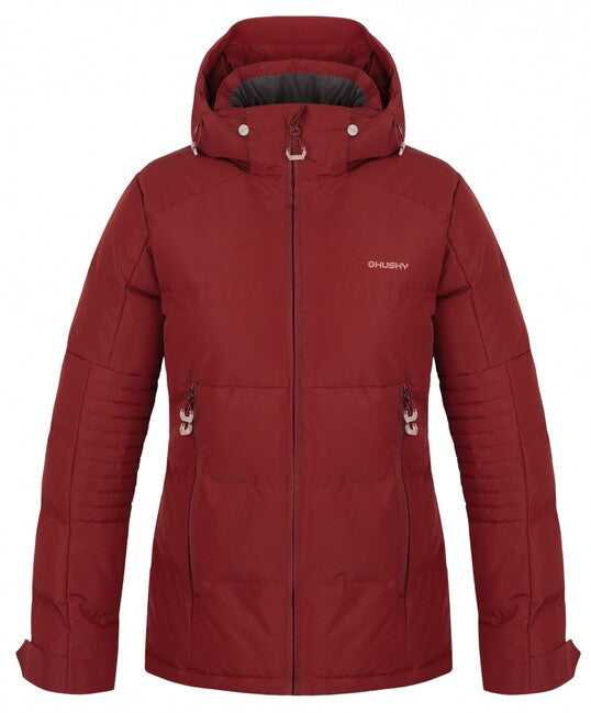 HUSKY Norel Women's Quilted Winter Jacket, Burgundy