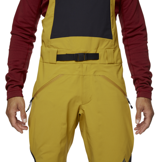 Black Diamond Recon Stretch Bibs Men's Bib Pants, Amber-Black