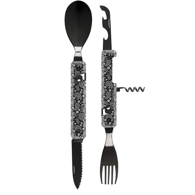 Akinod A02B00011 Multifunctional Set 13h25, Black Mirror Finish, Black Bandana