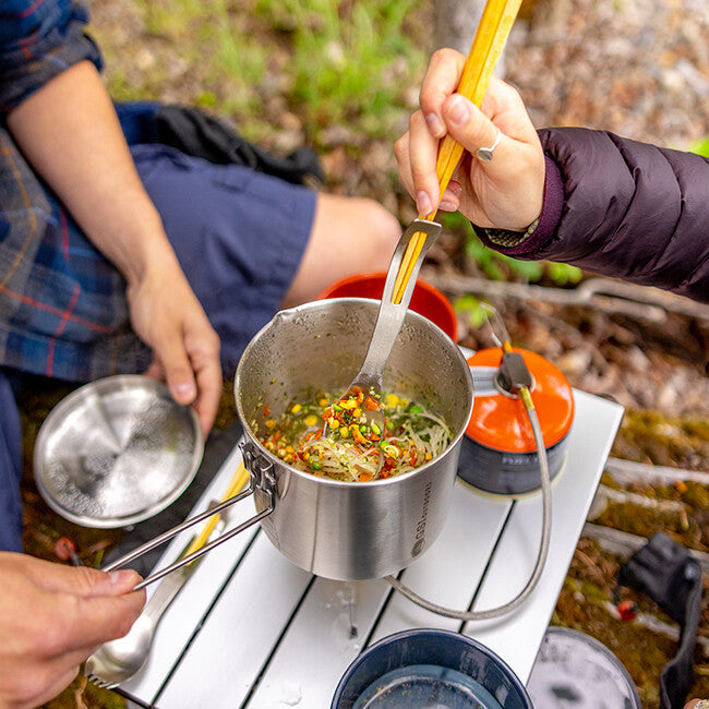 GSI Outdoors Glacier Stainless Steel Spork with Wooden Handles
