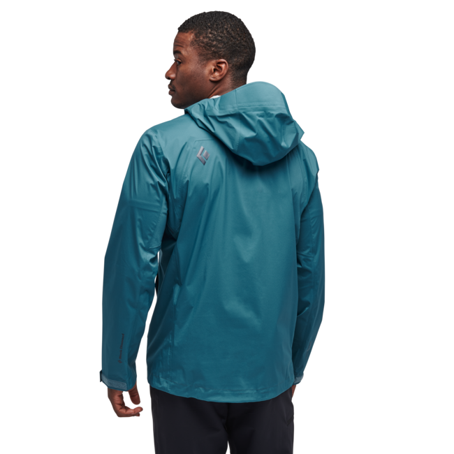 Black Men's Diamond Women's Stormline Stretch Rain Shell, Creek Blue