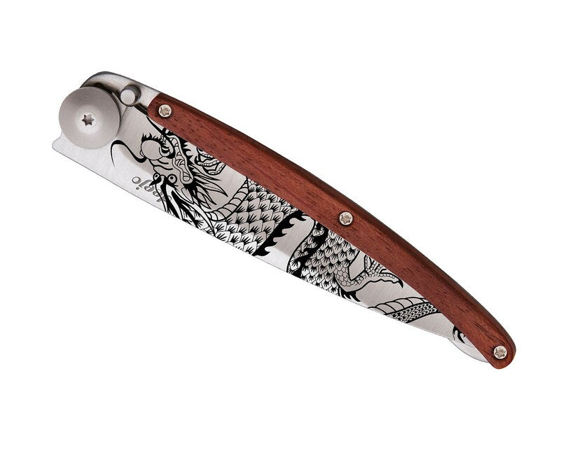 Deejo Tattoo Chinese Dragon Folding Knife
