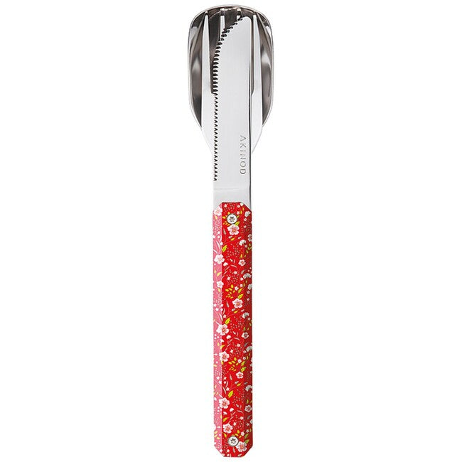 Akinod A01M00020 Cutlery Set 12 34, Red