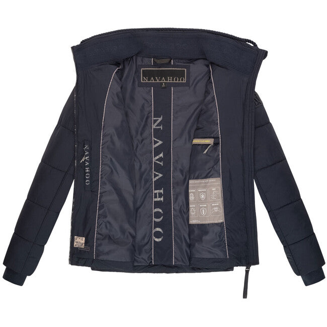 Navahoo Women's Winter Jacket Liebesfee, Navy Blue