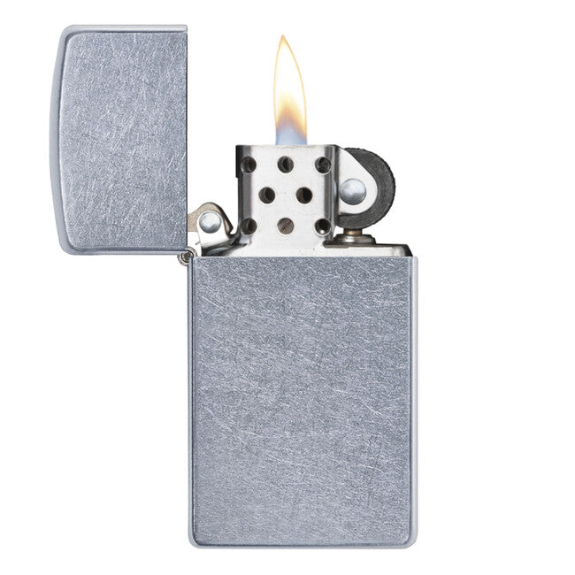 Zippo Αναπτήρας Βενζίνης Slim Street Chrome
