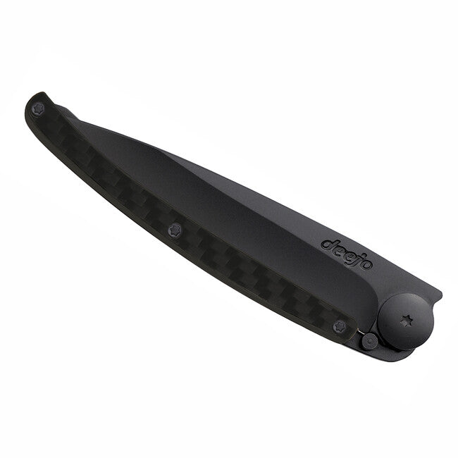 Deejo Composite Folding Knife, Black Carbon