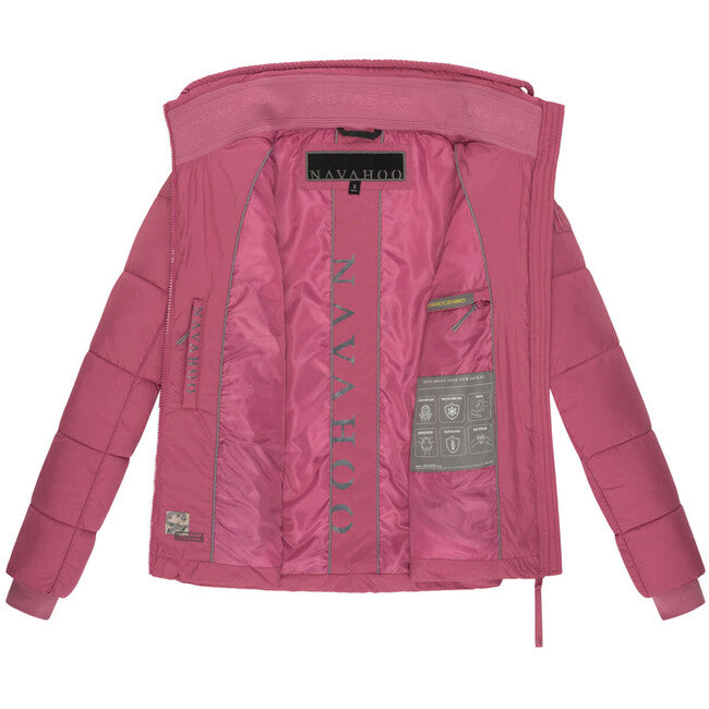Navahoo Women's Winter Jacket Liebesfee, Berry Rouge