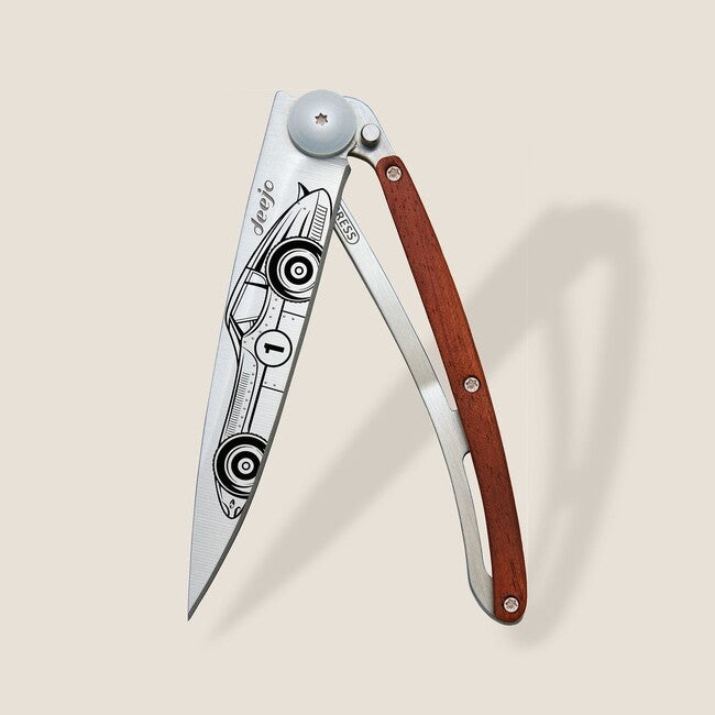 Deejo Tattoo Racing Car Folding Knife