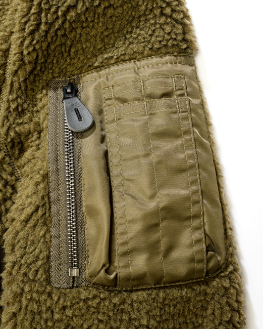 Brandit MA1 Sherpa Jacket, Olive
