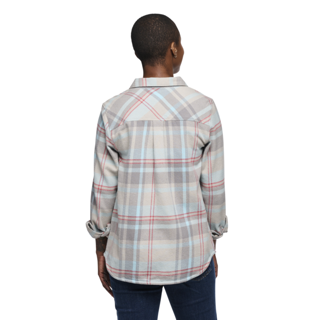 Black Diamond Dámska flanelová košeľa Project Flannel, pewter-belay blue plaid