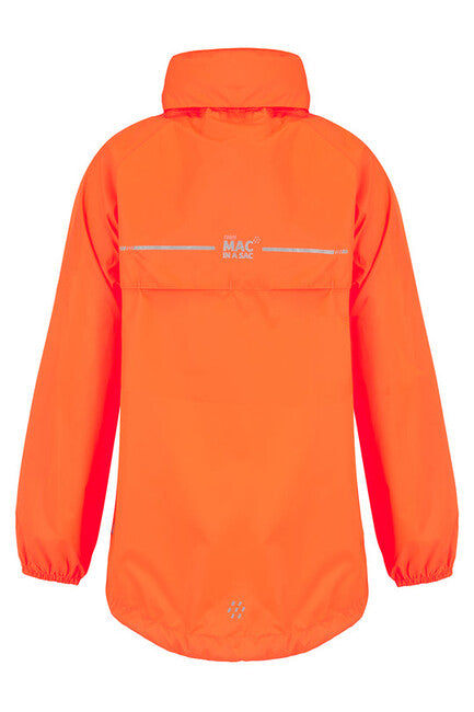 Mac in a Sac Origin 2 Kids Waterproof Jacket, Orange