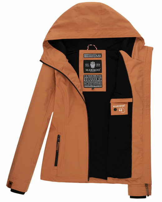 Marikoo Women's Transitional Hooded Jacket, Brombeere