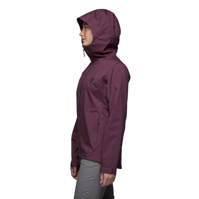 Black Diamond Stormline Stretch Rain Shell Women's Jacket, Blackberry