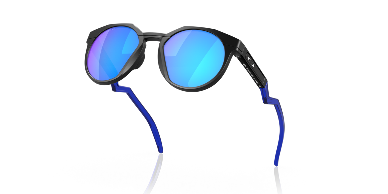 Oakley HSTN Sunglasses, Matte Black Frame, Prizm Sapphire Polar Lenses, 52