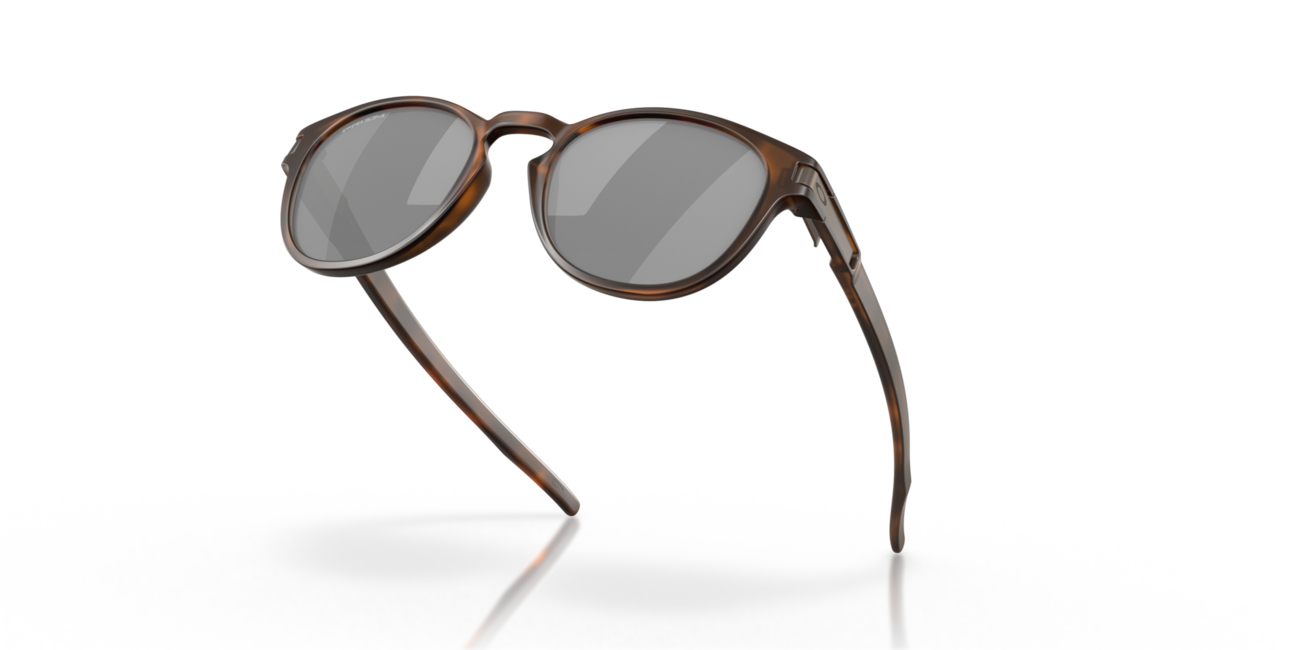 Oakley LATCH Sunglasses, Matte Brown Tortoise Frame, Prizm Black Lenses, 53