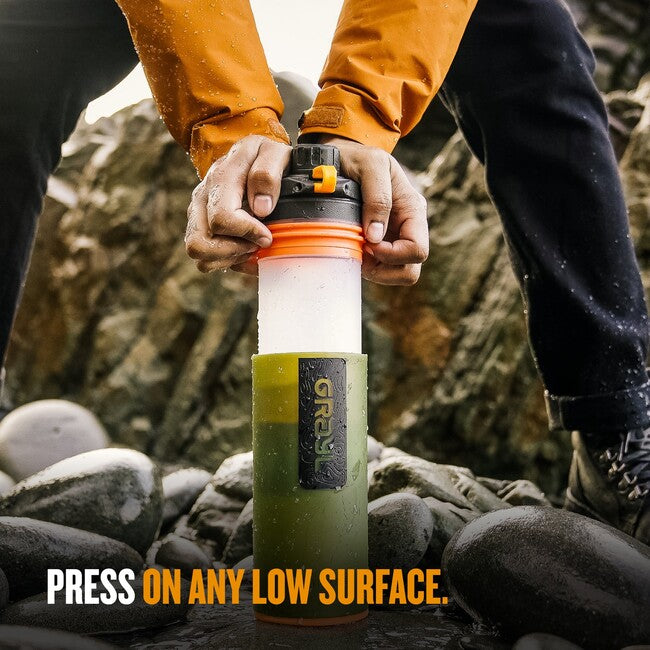GRAYL GeoPress Purifier Water Bottle, Oasis Green