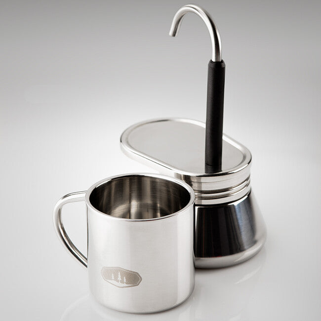 GSI Outdoors Mini Presso Espresso Cup, Stainless Steel, 74 ml