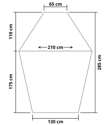 Origin Outdoors Spacious Beach Shelter, 285 x 210 x 142 cm