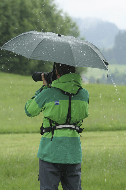 EuroSchirm Telescope Handfree UV Trekking Umbrella Backpack, Olive