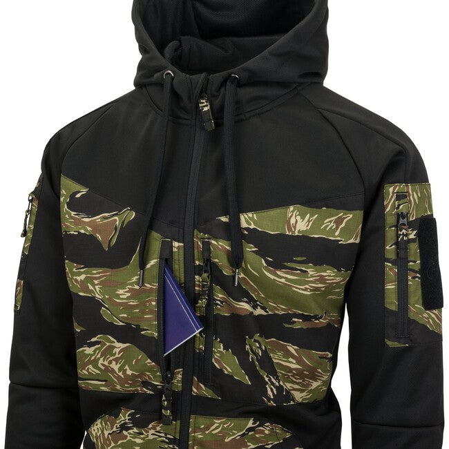 Helikon-Tex Rogue Hoodie Jacket, Black/Desert Night Camo