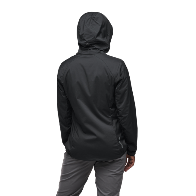 Black Diamond Women's Softshell Jacket Alpine Start Insulated Hoody, Black