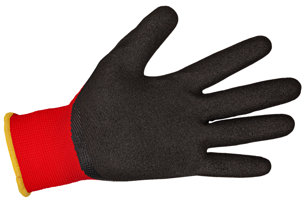 Bennon MANOS Protective Gloves, Black/Red (12 pcs)