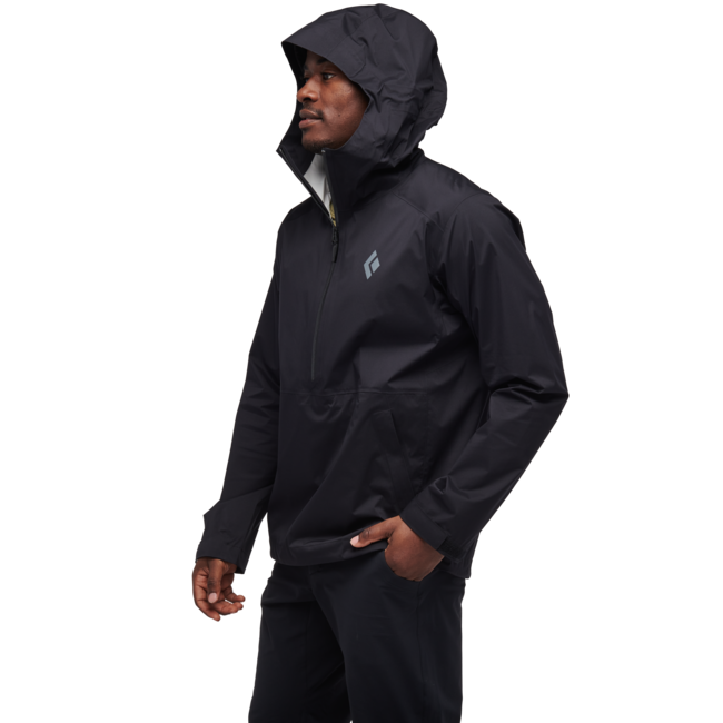 Black Men's Diamond Women's Stormline Stretch Anorak, Black