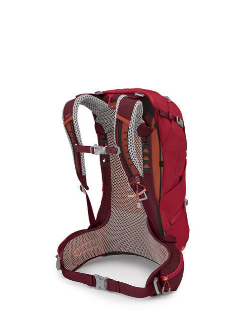 Osprey Stratos 24 Hiking Backpack, Poinsettia Red