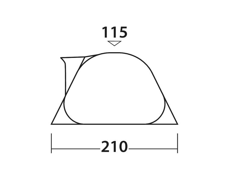 Easy Camp Flameball 300 Pop-Up Tent, 3-Person