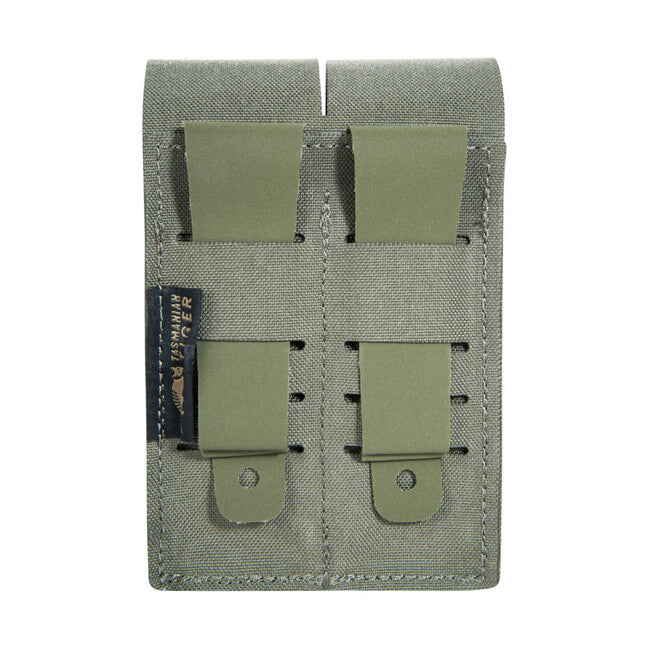 Tasmanian Tiger Double Pistol Mag Pouch MKIV, Stone Grey Olive
