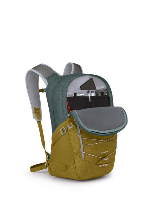 Osprey Quasar 28 City Backpack, Green Tunnel/Brindle Brown