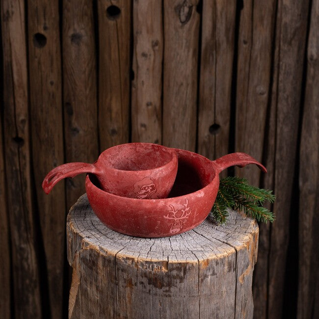 KUPILKA 55 Reindeer Bowl, Red