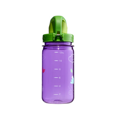 Nalgene Grip-n-Gulp Sustain Kids Water Bottle 0.35L Purple Jackalope