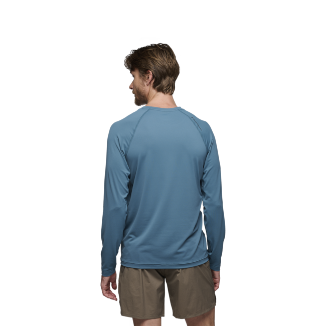 Black Diamond Alpenglow Crew Men's Long Sleeve T-Shirt, Creek Blue