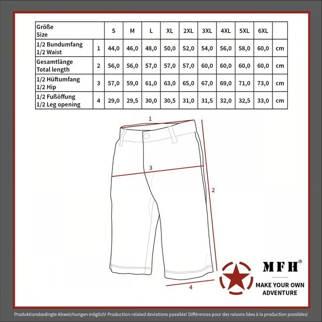 MFH GB Combat Shorts, Olive Drab
