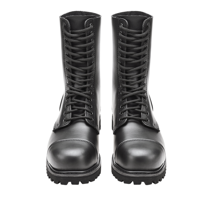 Brandit Leather Canada Phantom Boots with 14-Row Lacing, Black
