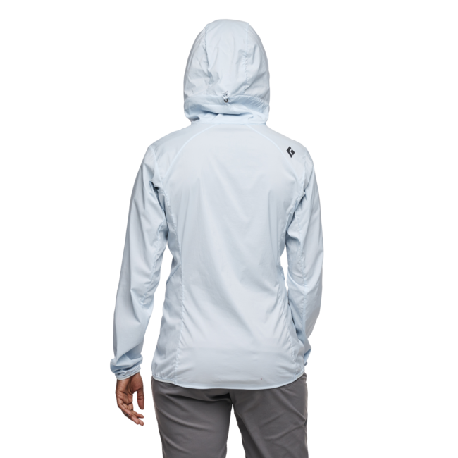 Black Diamond Women's Alpine Start Hoody Ultralight Softshell Jacket, Belay Blue