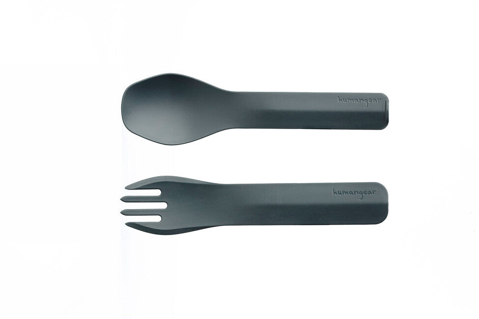 Humangear GoBites DUO Utensils, Grey