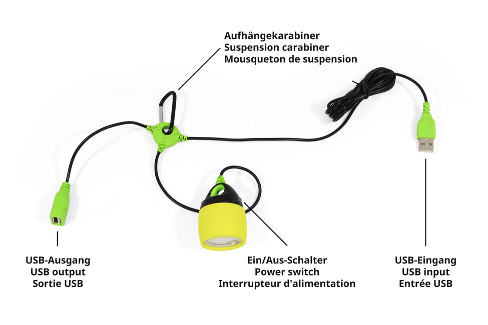 Origin Outdoors Connectable LED Lamp, Yellow, 200 Lumens, Warm White