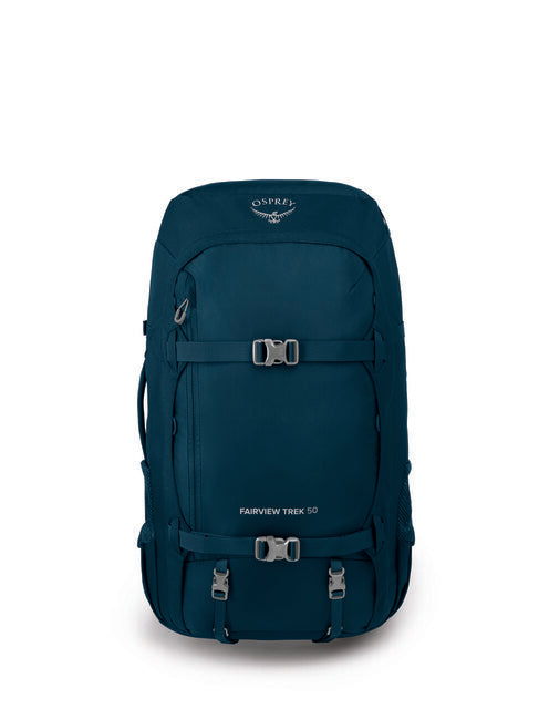 Osprey Fairview Trek 50 Travel Backpack, Night Jungle Blue