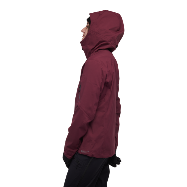 Black Diamond Women's Recon Lt Stretch Shell Ski Jacket, Blackberry