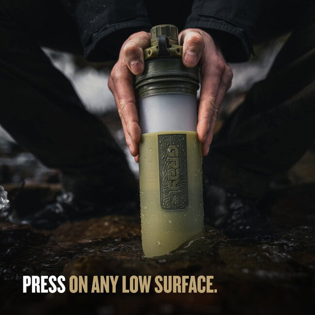 GRAYL GeoPress Purifier Water Bottle, Olive Drab